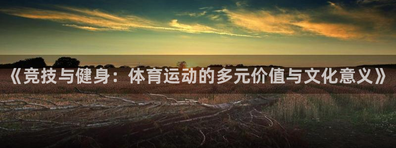 JJB竞技宝官网下载平台是正规平台吗：《竞技与健身：